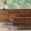 Meuble buffet en bois de manguier 3 portes de 170cm