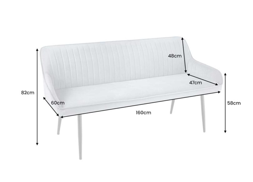 Dimensions du banc de séjour