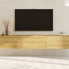 Meuble tv aspect bois de chêne hickory de 180cm
