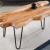 Table basse en bois massif d'acacia