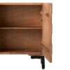 Buffet naturel sculpté main en bois de manguier massif