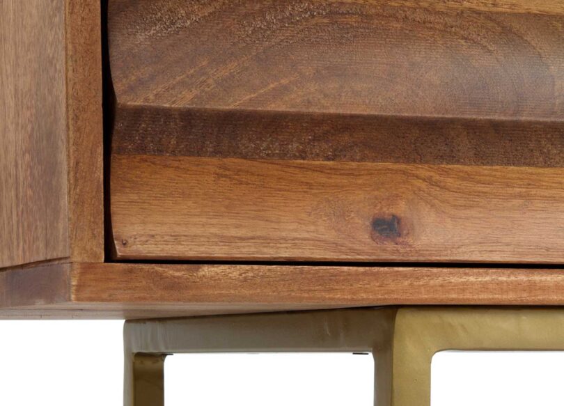 Meuble buffet en bois de manguier 3 portes de 170cm