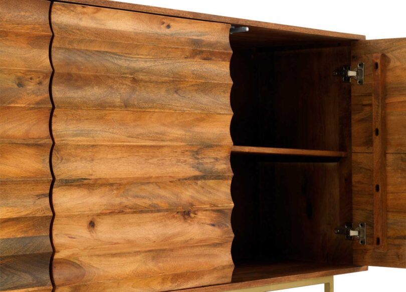 Meuble buffet en bois de manguier 3 portes de 170cm