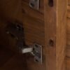 Meuble tv en bois de manguier massif rainuré
