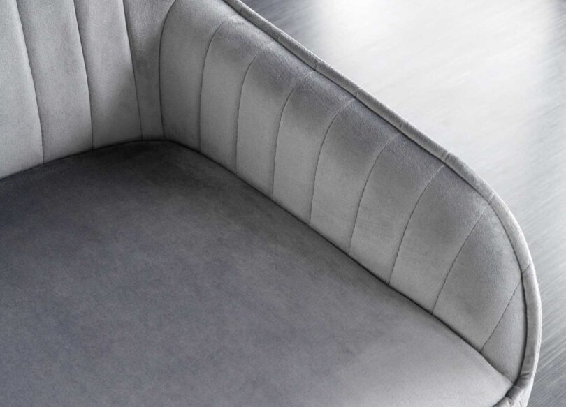 Velours gris du banc