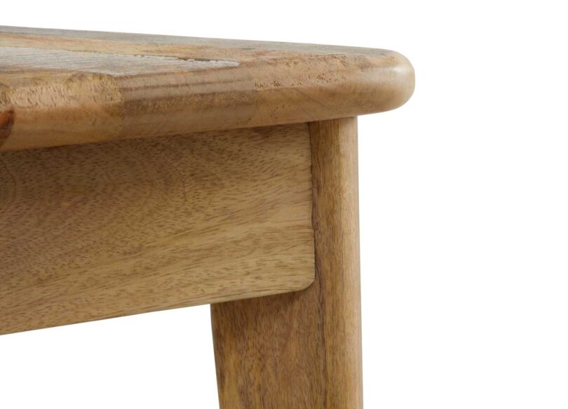 Banc de séjour en bois de manguier massif naturel