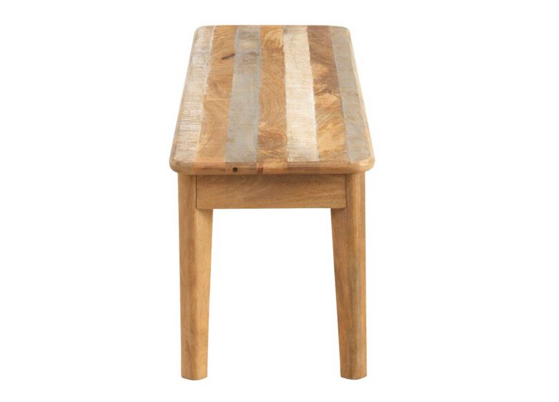 Banc de séjour en bois de manguier massif naturel