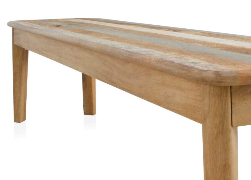 Banc de séjour en bois de manguier massif naturel