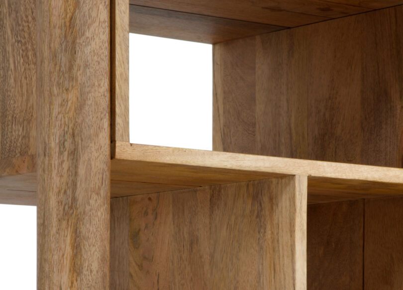 Bibliothèque en bois de manguier massif haute de 180cm