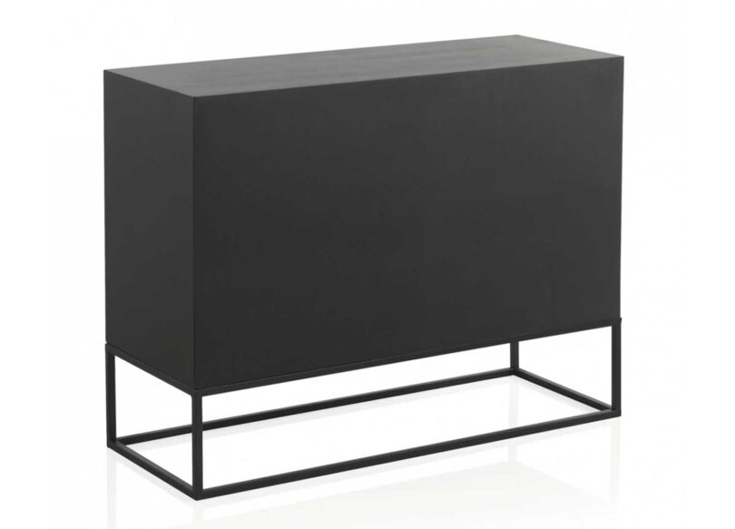 Petit meuble buffet en bois MDF et sapin naturel de 105cm