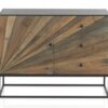 Petit meuble buffet en bois MDF et sapin naturel de 105cm
