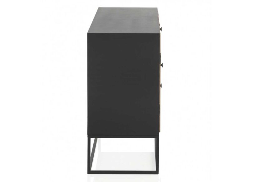 Petit meuble buffet en bois MDF et sapin naturel de 105cm