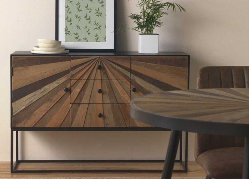 Buffet 120cm en bois de sapin massif