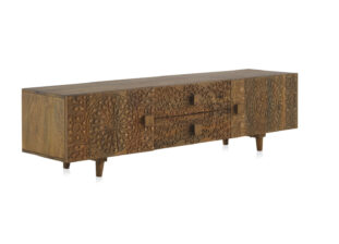 Meuble tv en bois de manguier massif oriental de 150cm
