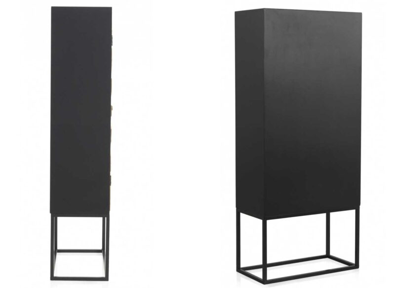 Buffet haut en bois de sapin massif 2 portes