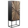 Buffet haut en bois de sapin massif 2 portes