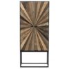Buffet haut en bois de sapin massif 2 portes