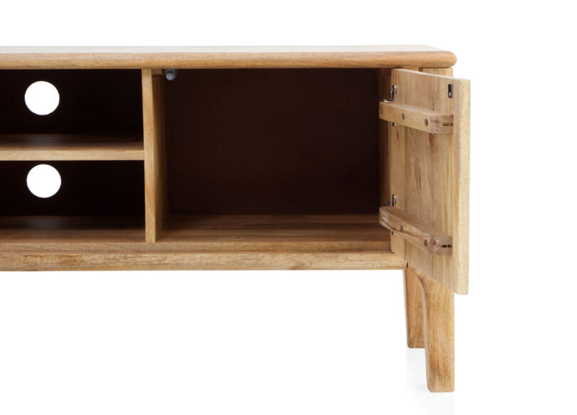 Meuble TV bois de manguier 140cm coloré