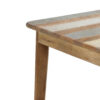 Table de salle à manger en bois de manguier massif coloré de 170cm