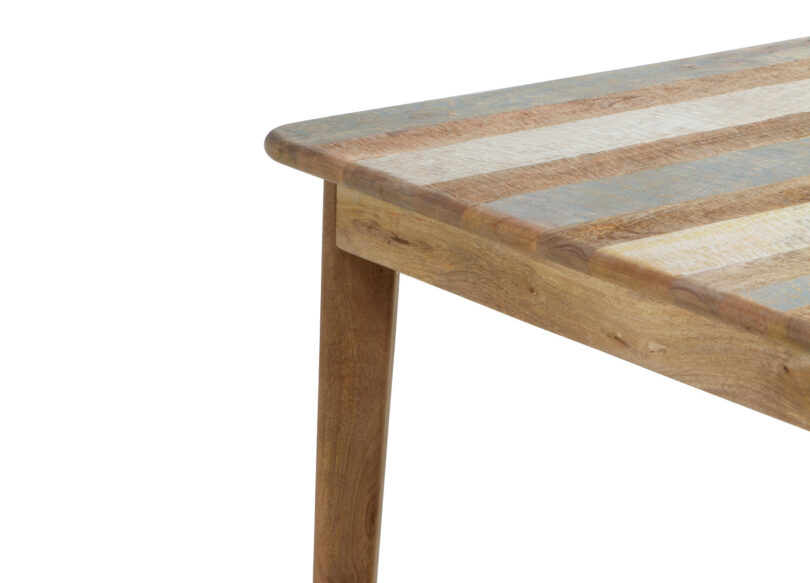 Table de salle à manger en bois de manguier massif coloré de 170cm