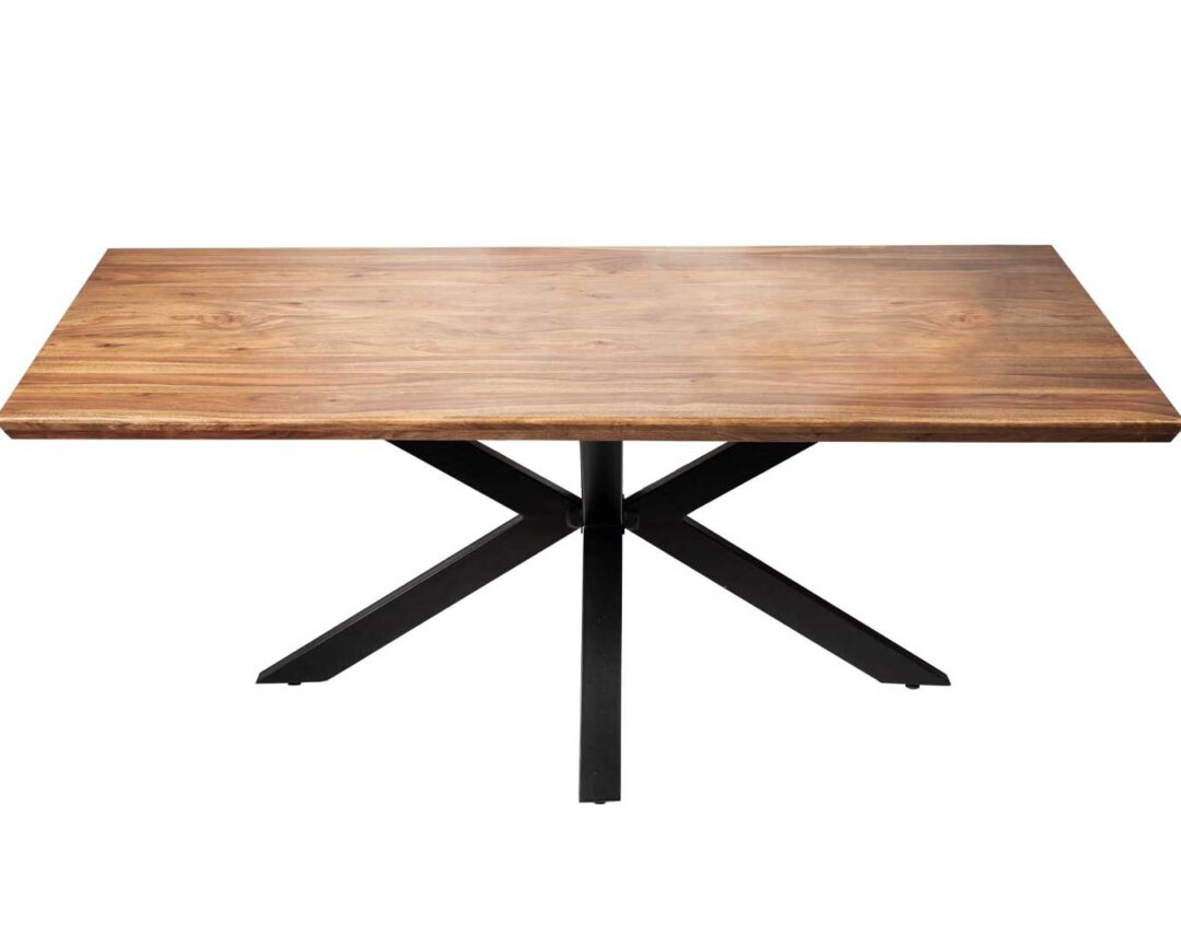 Table de repas rectangulaire en bois de sesham massif 180cm