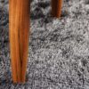 Console 130cm en bois massif d'acacia finition miel avec reliefs en façade naturel
