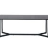 Table basse rectangulaire aspect bois de chêne noir moderne
