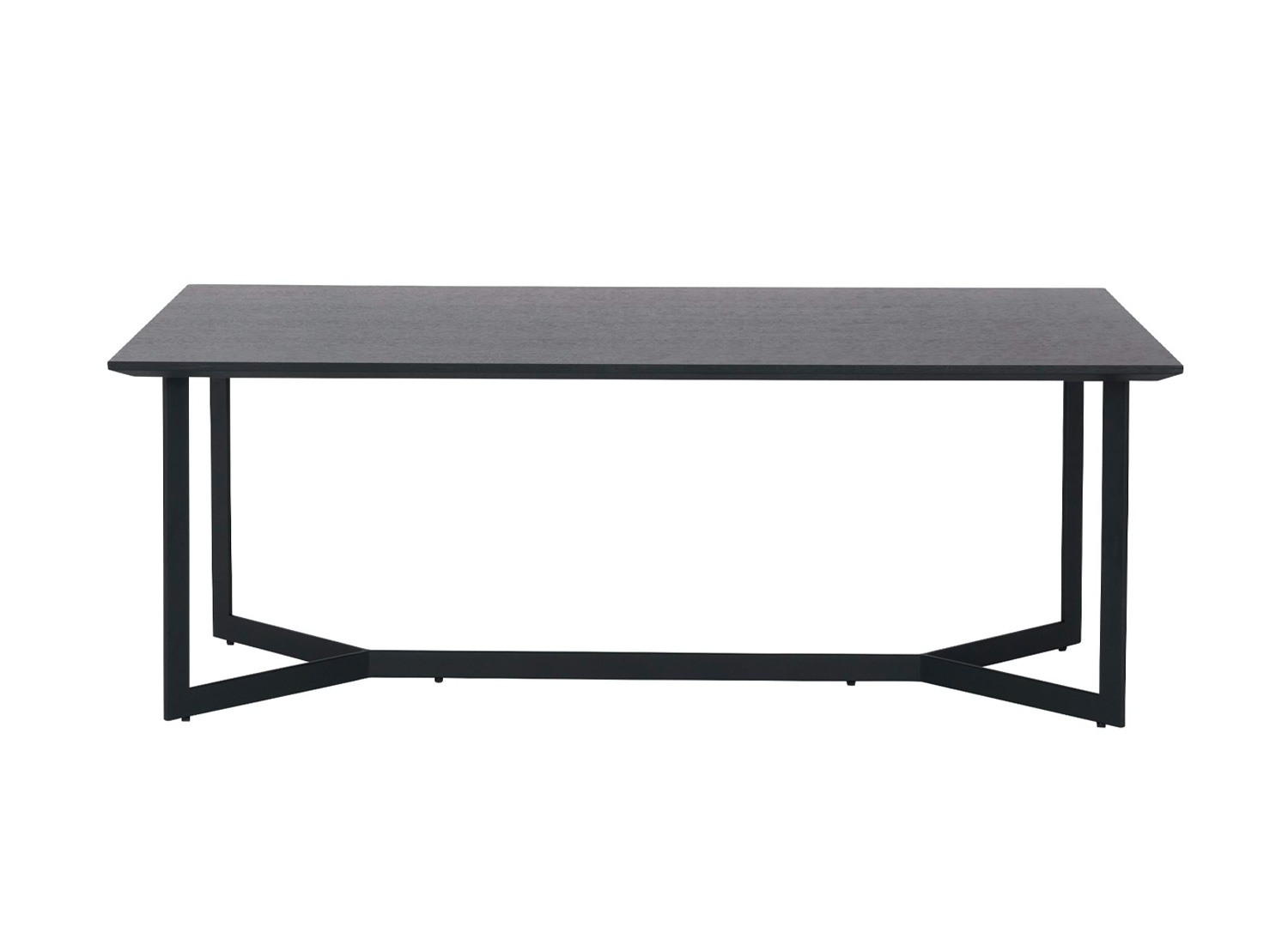 Table basse rectangulaire aspect bois de chêne noir moderne