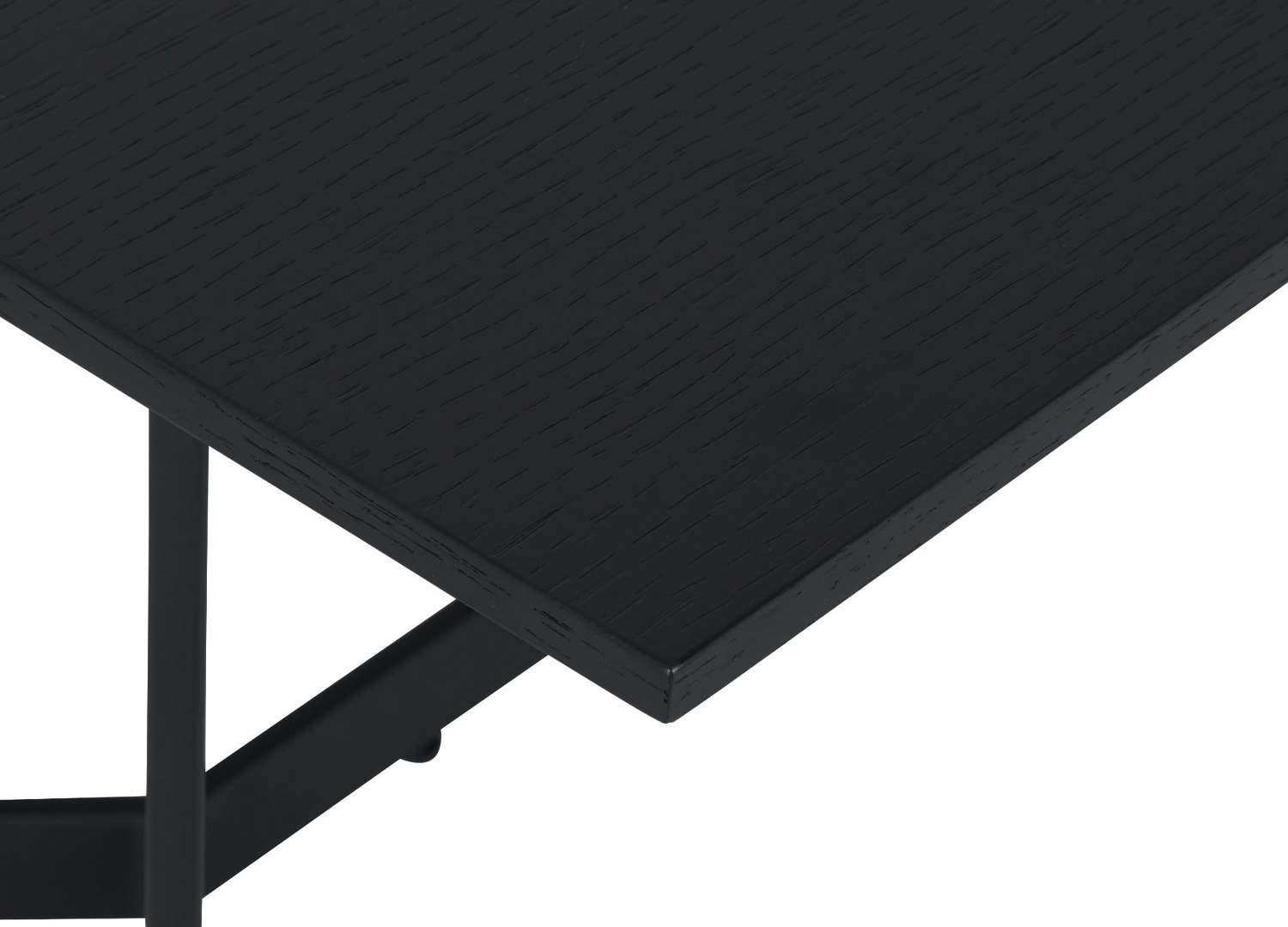 Table basse rectangulaire aspect bois de chêne noir moderne