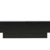 Meuble TV 160cm aspect bois noir style nordique