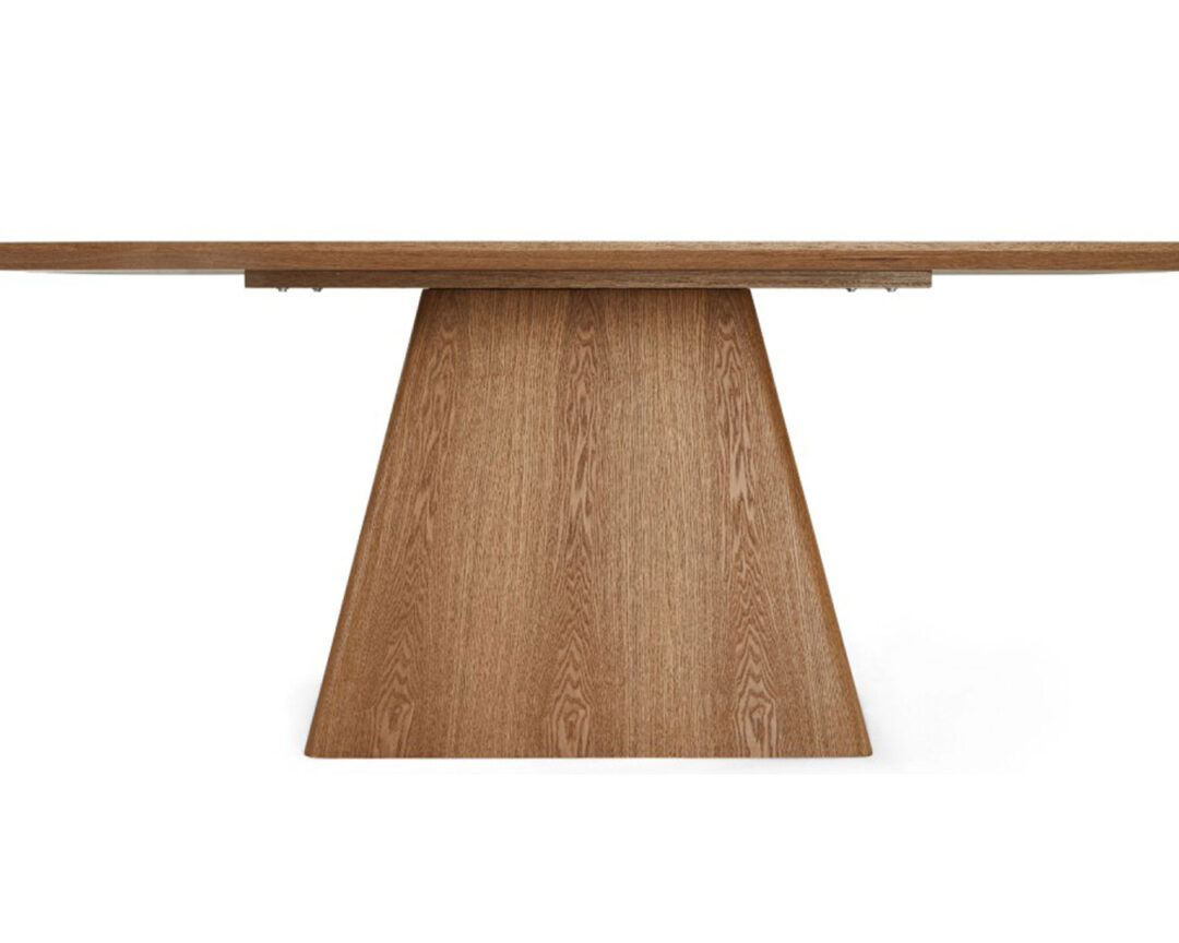 Table à manger rectangulaire aspect bois de chêne naturel