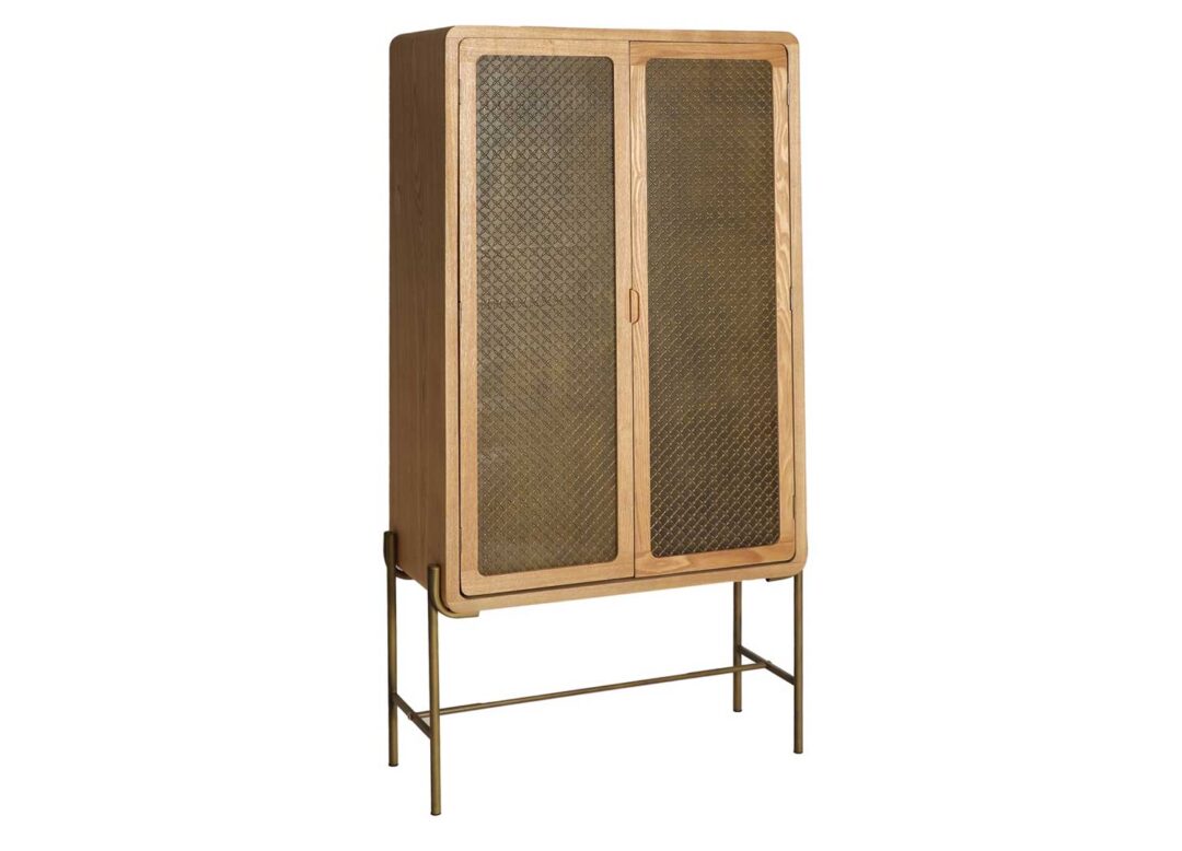 Buffet haut en bois de pin 2 portes