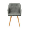 Chaise en tissu gris foncé - Gris foncé