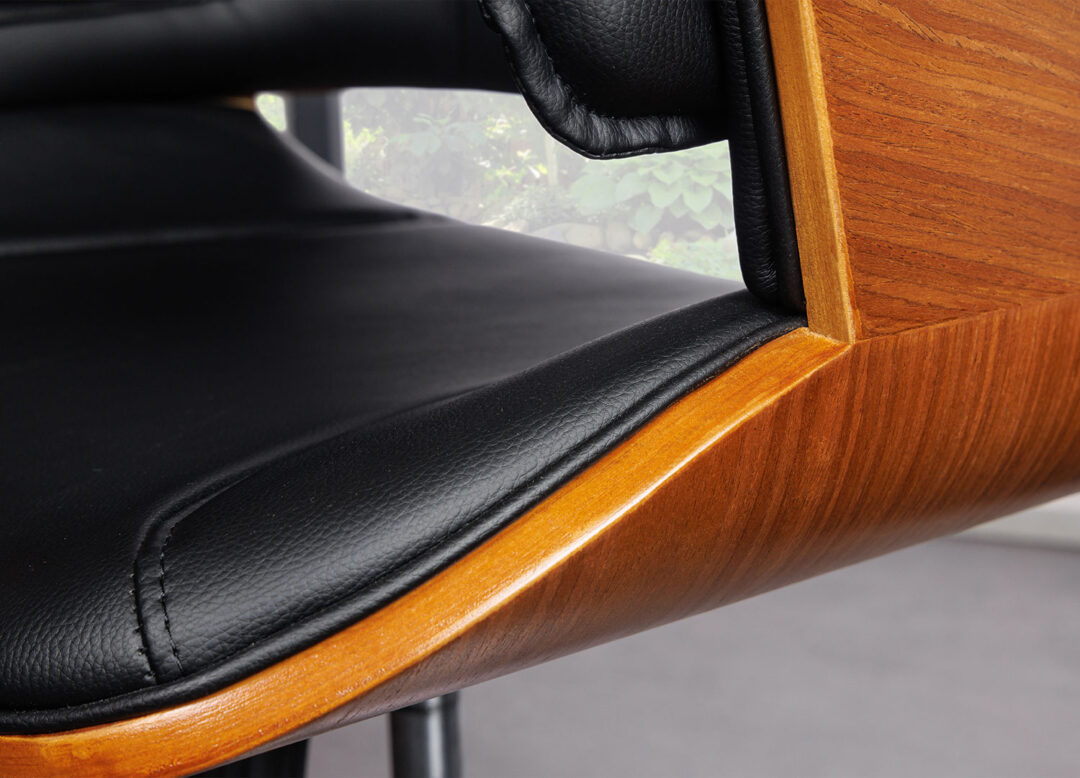 Fauteuil De Bureau Valencia 100% Cuir - Noir - Leroy Merlin