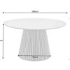 Dimensions de la table de repas ronde