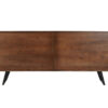 Buffet bois d'acacia foncé façades sculptées
