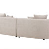 Canapé 3 places en tissu beige bouclé 3 places