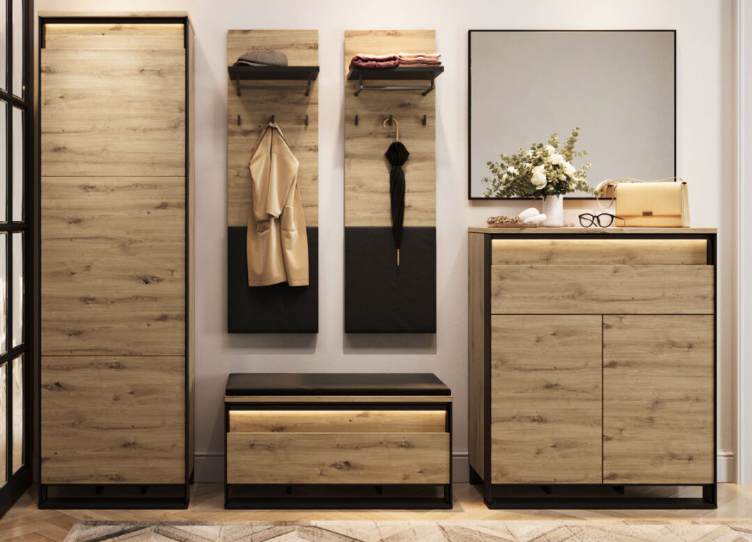 Ensemble de meubles d'entrée avec armoire