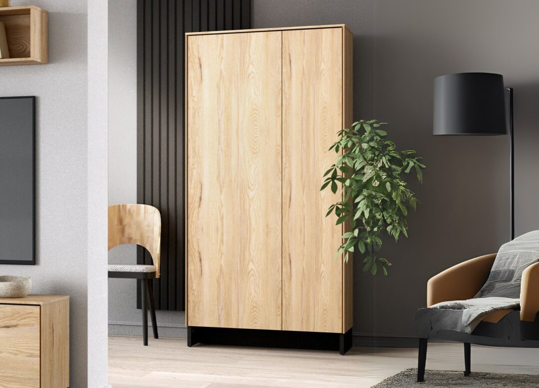 Meuble de rangement bois 2 portes