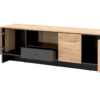 Meuble tv bois et noir