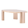 Table basse rose plateau aspect marbré