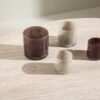 Plateau aspect travertin de la table basse