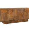 Buffet bois de manguier massif marron décor illusion