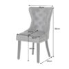 Dimensions chaise baroque simili cuir