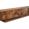 Meuble TV 200cm en bois de manguier sculpté décor 3d