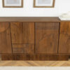 Buffet bois de manguier massif marron décor illusion