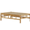 Table basse rectangulaire en bambou et rotin