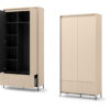 Armoire de rangement beige