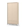 Armoire d'entrée beige avec led