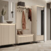 Banc d'entrée avec assise et led couleur beige